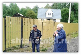 Фото забора штакетник RAL 1014 бежевый в Казани